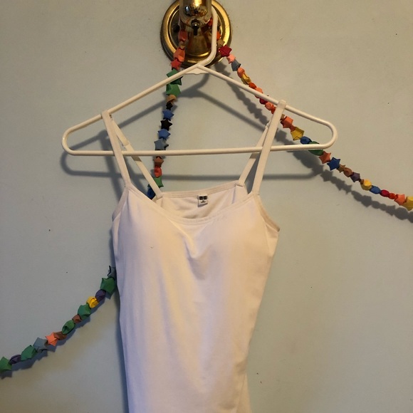 White Uniqlo tank top. - Picture 2 of 3